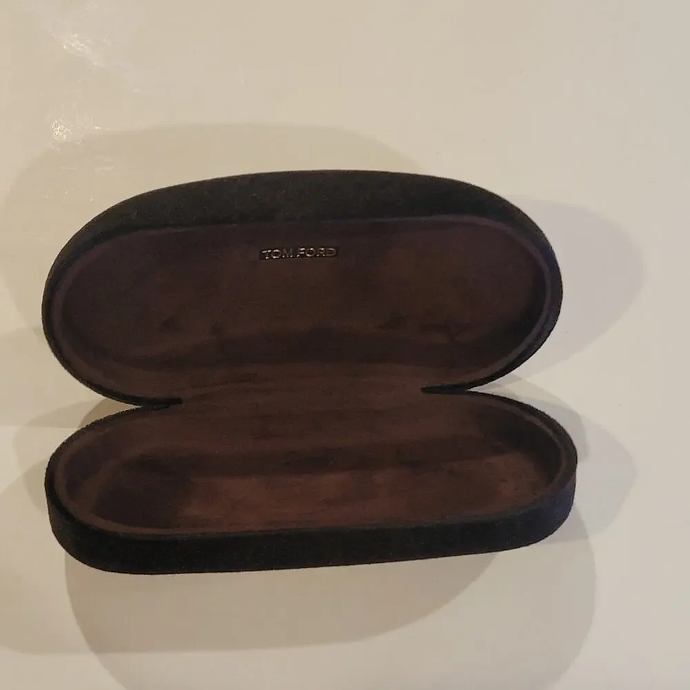 Tom Ford Black Velour Sunglasses Case Hard Clamshell